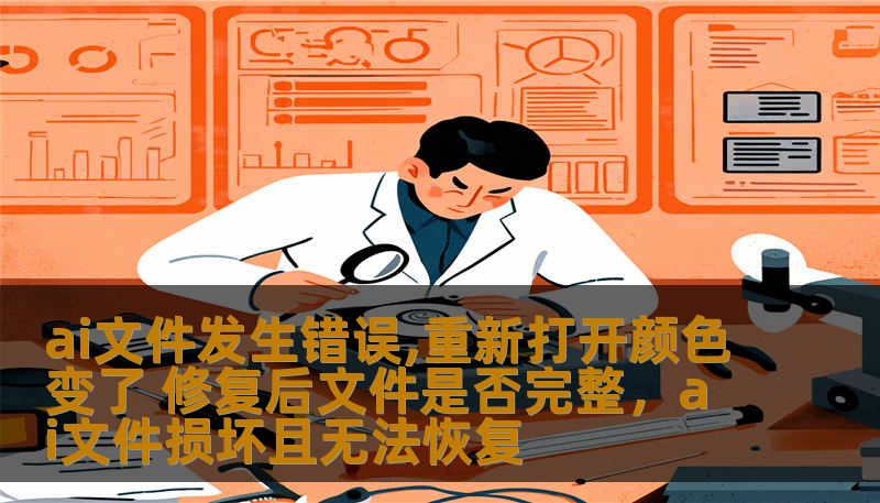 ai文件发生错误,重新打开颜色变了 修复后文件是否完整，ai文件损坏且无法恢复