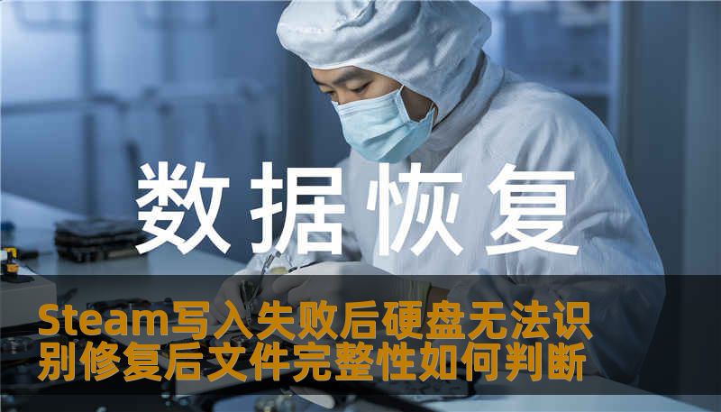 Steam写入失败后硬盘无法识别修复后文件完整性如何判断