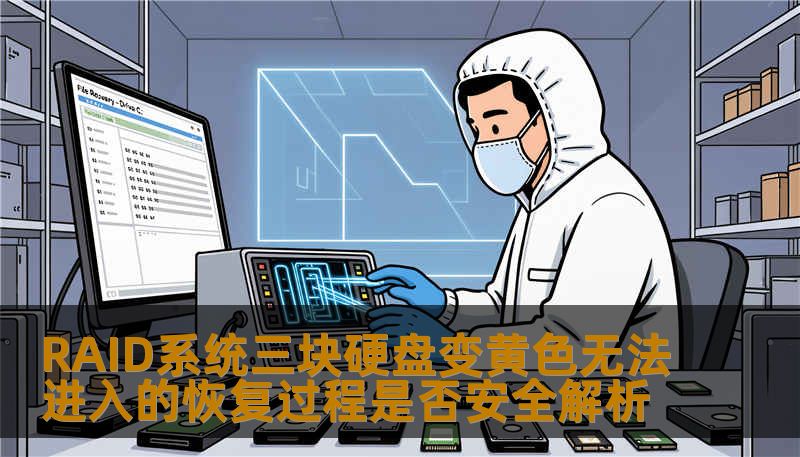 RAID系统三块硬盘变黄色无法进入的恢复过程是否安全解析