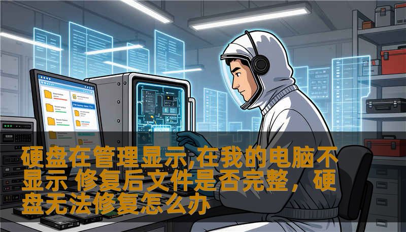 硬盘在管理显示,在我的电脑不显示 修复后文件是否完整，硬盘无法修复怎么办