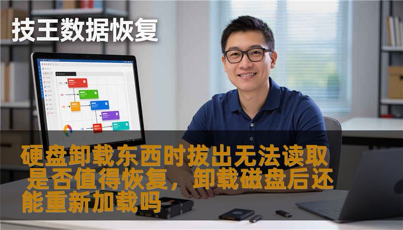 硬盘卸载东西时拔出无法读取 是否值得恢复，卸载磁盘后还能重新加载吗