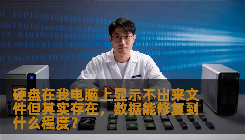 硬盘在我电脑上显示不出来文件但其实存在，数据能修复到什么程度？
