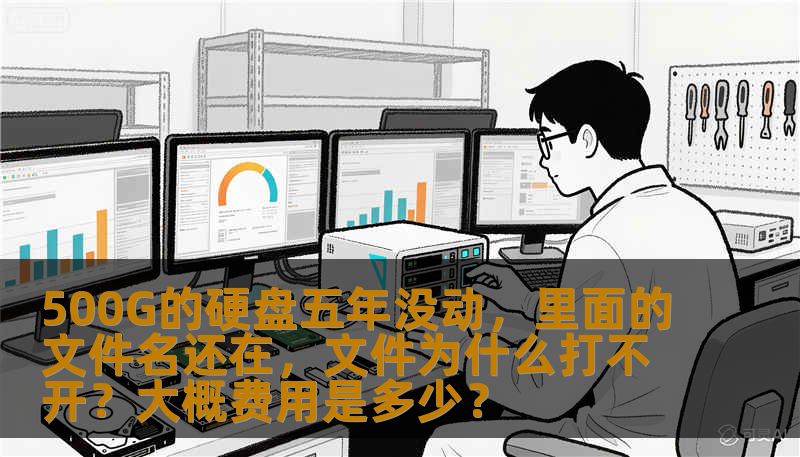 500G的硬盘五年没动,里面的文件名还在,文件为什么打不开?大概费用是多少? 500G的硬盘五年没动,里面的文件名还在,文件为什么打不开?大概费用是多少?