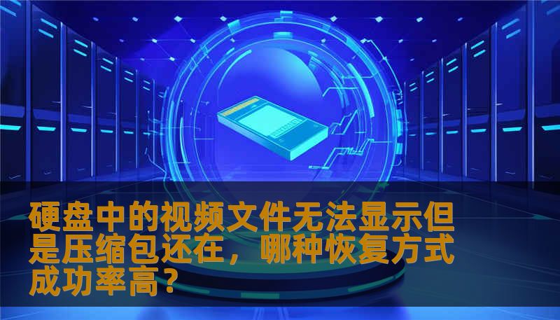 硬盘中的视频文件无法显示但是压缩包还在，哪种恢复方式成功率高？
