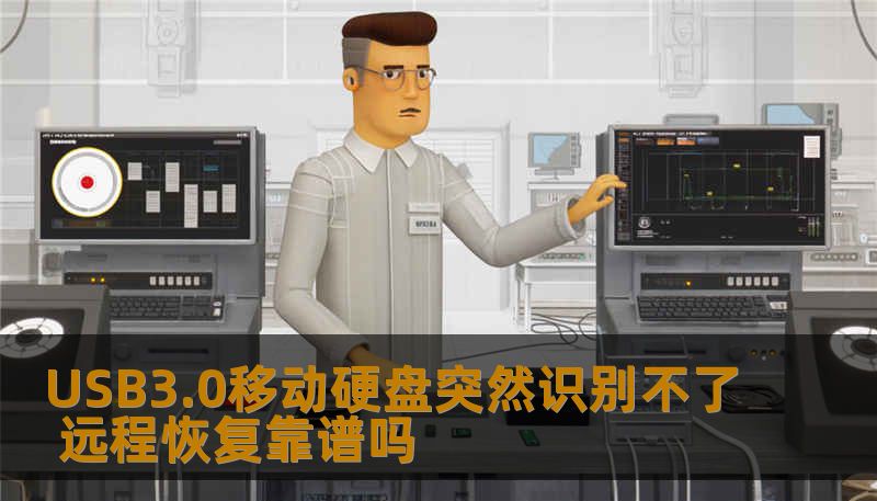 USB3.0移动硬盘突然识别不了 远程恢复靠谱吗