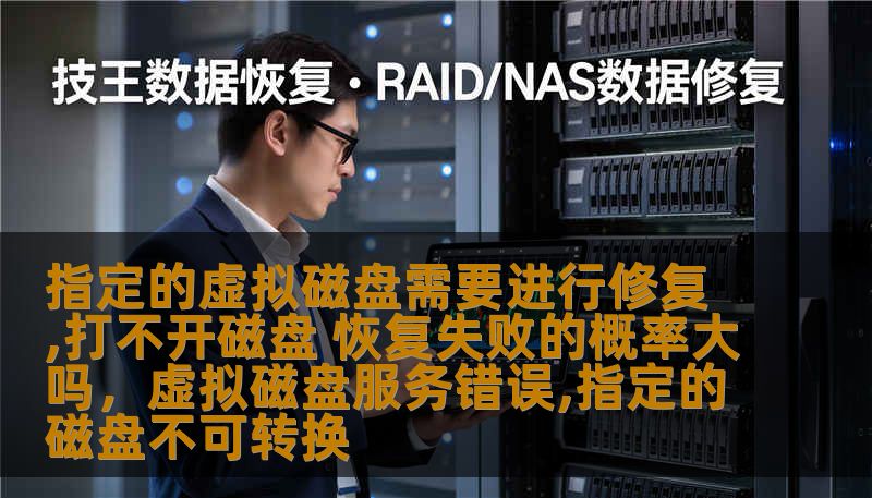 指定的虚拟磁盘需要进行修复,打不开磁盘 恢复失败的概率大吗，虚拟磁盘服务错误,指定的磁盘不可转换