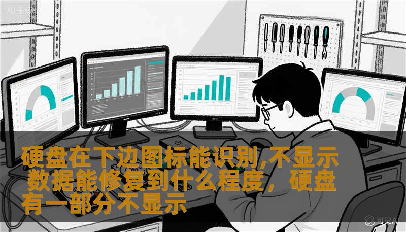 硬盘在下边图标能识别,不显示 数据能修复到什么程度，硬盘有一部分不显示