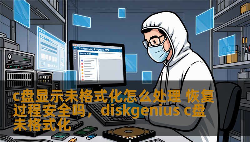 c盘显示未格式化怎么处理 恢复过程安全吗，diskgenius c盘未格式化