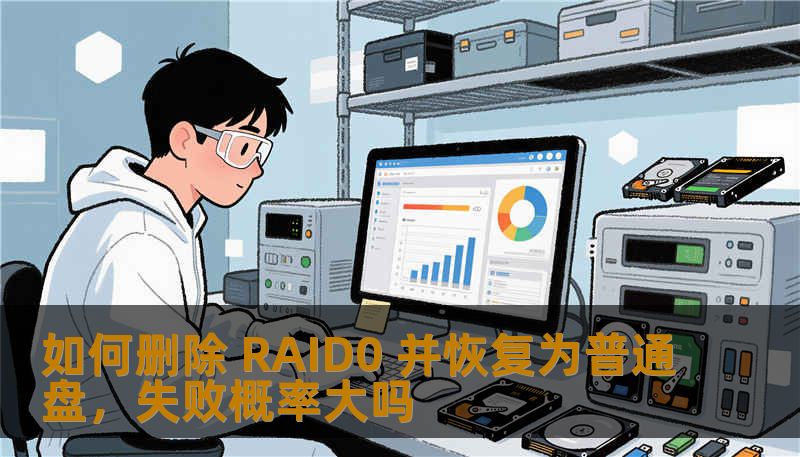 如何删除 RAID0 并恢复为普通盘，失败概率大吗