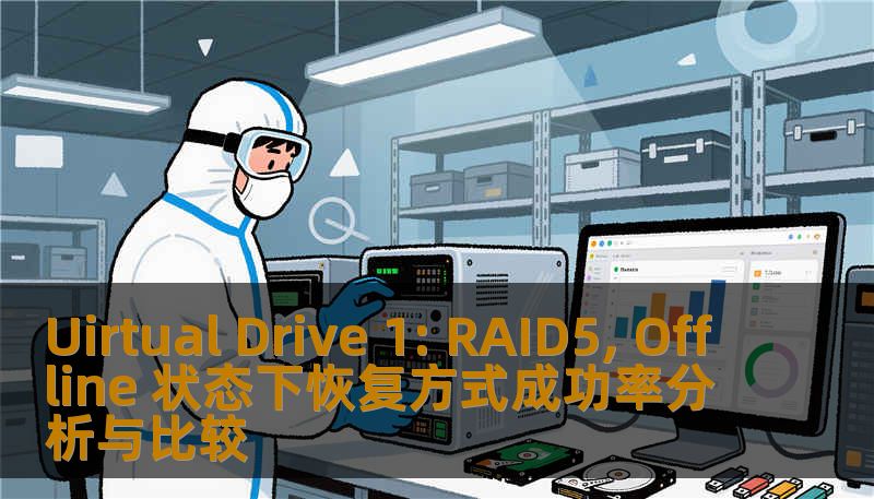 Uirtual Drive 1: RAID5, Offline 状态下恢复方式成功率分析与比较