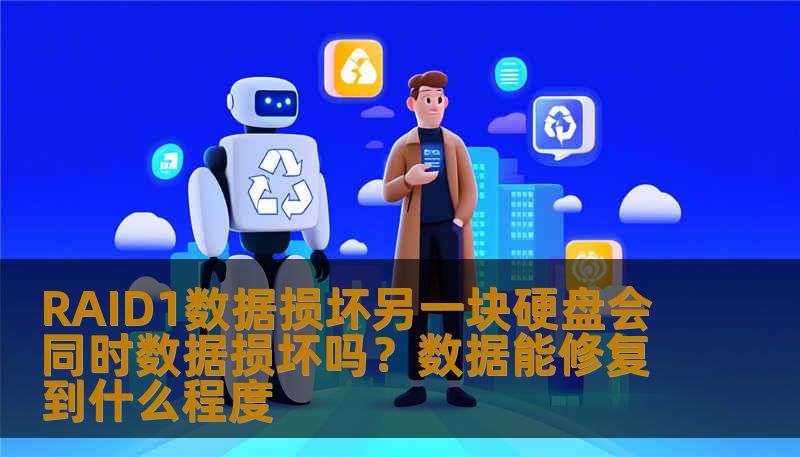 RAID1数据损坏另一块硬盘会同时数据损坏吗？数据能修复到什么程度
