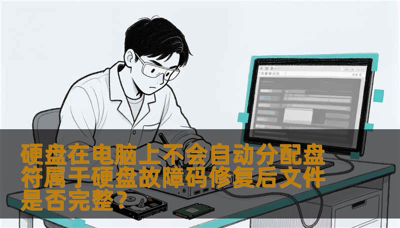 硬盘在电脑上不会自动分配盘符属于硬盘故障码修复后文件是否完整？