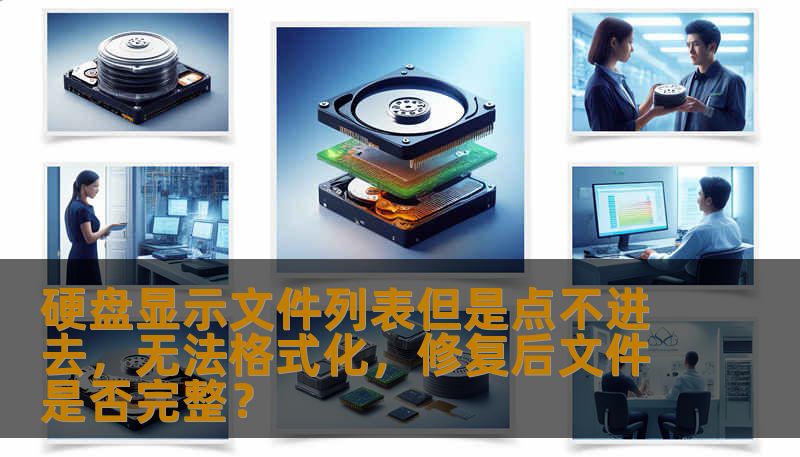 硬盘显示文件列表但是点不进去，无法格式化，修复后文件是否完整？