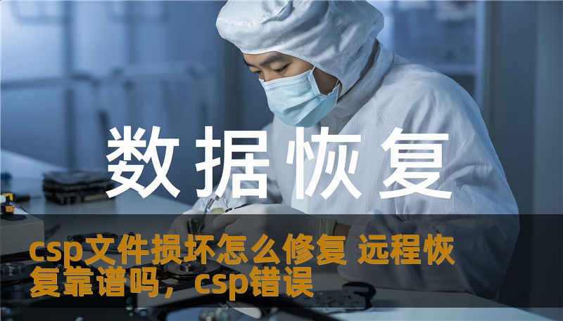 csp文件损坏怎么修复 远程恢复靠谱吗，csp错误