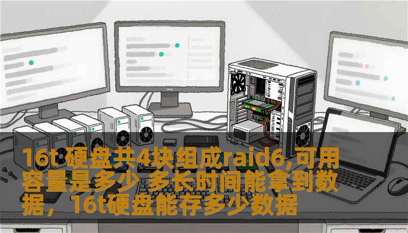 16t 硬盘共4块组成raid6,可用容量是多少 多长时间能拿到数据，16t硬盘能存多少数据
