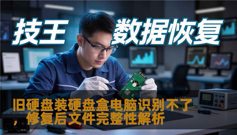 旧硬盘装硬盘盒电脑识别不了，修复后文件完整性解析