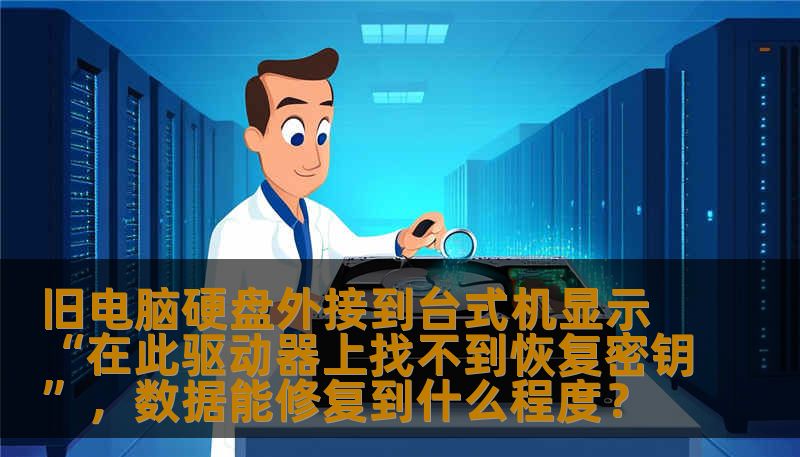 旧电脑硬盘外接到台式机显示“在此驱动器上找不到恢复密钥”,数据能修复到什么程度? 旧电脑硬盘外接到台式机显示“在此驱动器上找不到恢复密钥”,数据能修复到什么程度?