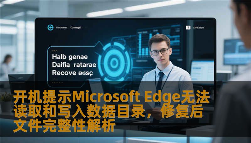 开机提示Microsoft Edge无法读取和写入数据目录,修复后文件完整性解析 开机提示Microsoft Edge无法读取和写入数据目录,修复后文件完整性解析