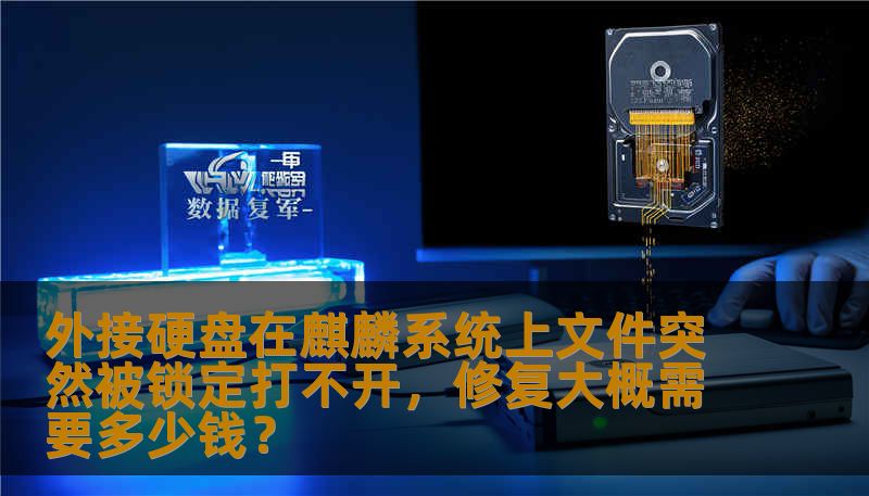 外接硬盘在麒麟系统上文件突然被锁定打不开，修复大概需要多少钱？