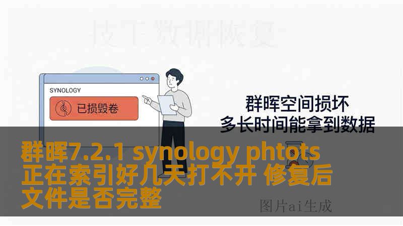 群晖7.2.1 synology phtots 正在索引好几天打不开 修复后文件是否完整