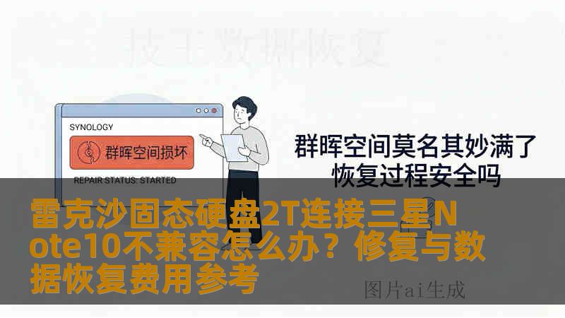 雷克沙固态硬盘2T连接三星Note10不兼容怎么办？修复与数据恢复费用参考