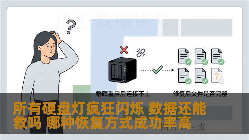 所有硬盘灯疯狂闪烁 数据还能救吗 哪种恢复方式成功率高