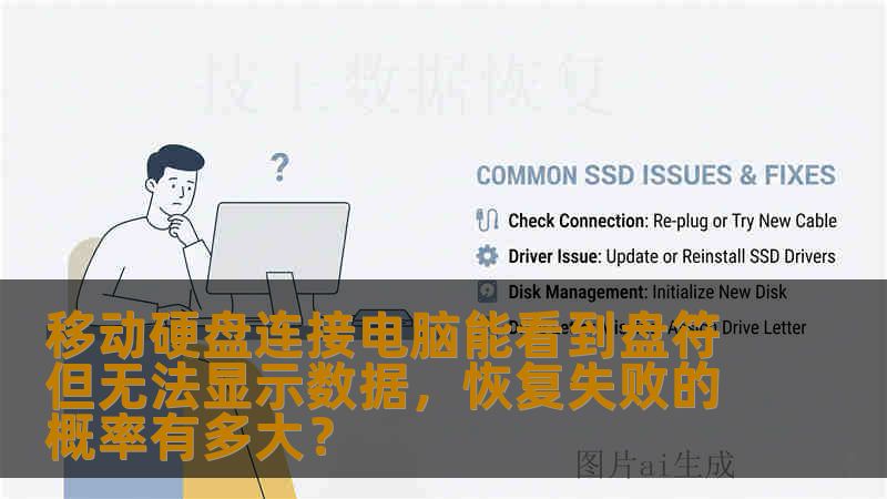 移动硬盘连接电脑能看到盘符但无法显示数据,恢复失败的概率有多大? 移动硬盘连接电脑能看到盘符但无法显示数据,恢复失败的概率有多大?