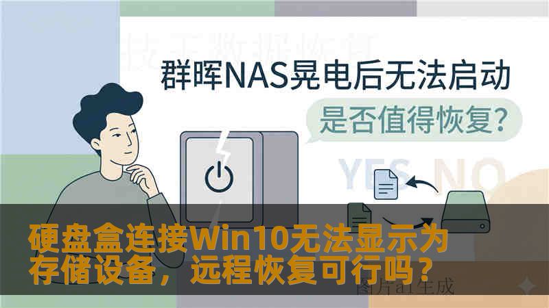 硬盘盒连接Win10无法显示为存储设备，远程恢复可行吗？