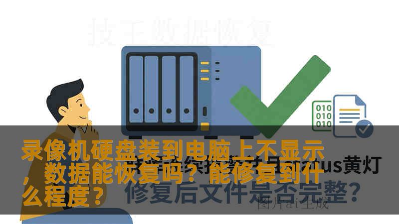 录像机硬盘装到电脑上不显示，数据能恢复吗？能修复到什么程度？