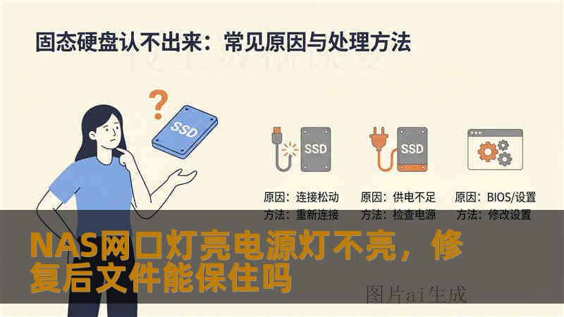 NAS网口灯亮电源灯不亮，修复后文件能保住吗