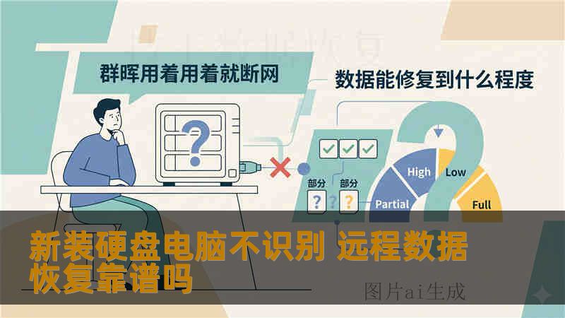 新装硬盘电脑不识别 远程数据恢复靠谱吗