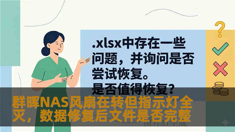 群晖NAS风扇在转但指示灯全灭,数据修复后文件是否完整 群晖NAS风扇在转但指示灯全灭,数据修复后文件是否完整