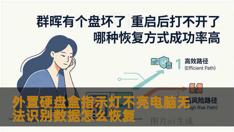 外置硬盘盒指示灯不亮电脑无法识别数据怎么恢复