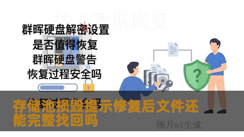 存储池损毁提示修复后文件还能完整找回吗