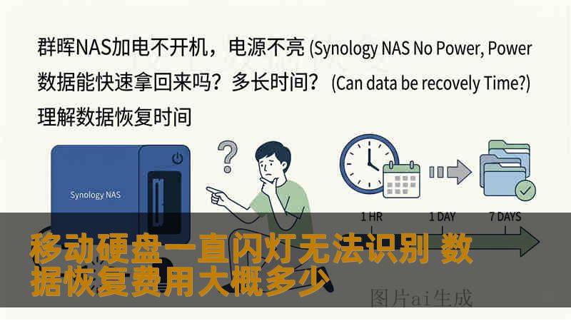 移动硬盘一直闪灯无法识别 数据恢复费用大概多少