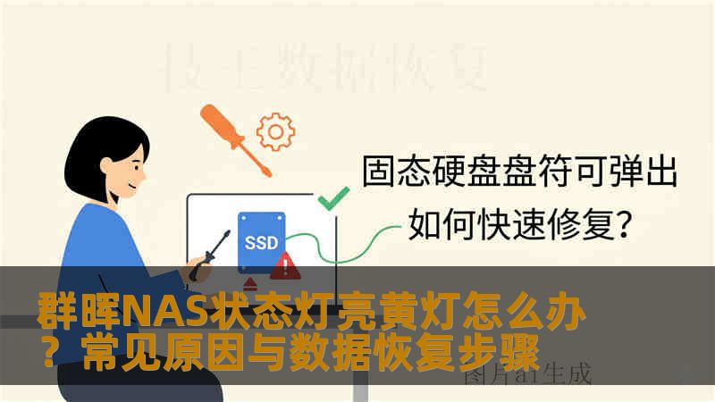 群晖NAS状态灯亮黄灯怎么办？常见原因与数据恢复步骤