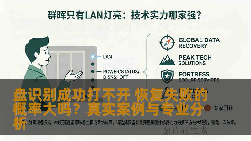 盘识别成功打不开 恢复失败的概率大吗？真实案例与专业分析