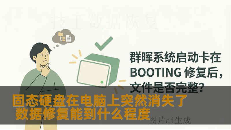 固态硬盘在电脑上突然消失了 数据修复能到什么程度 固态硬盘在电脑上突然消失了 数据修复能到什么程度