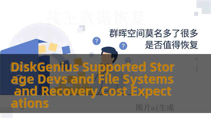 DiskGenius Supported Storage Devs and File Systems and Recovery Cost Expectations