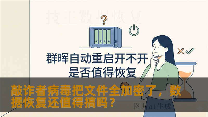 敲诈者病毒把文件全加密了,数据恢复还值得搞吗? 敲诈者病毒把文件全加密了,数据恢复还值得搞吗?