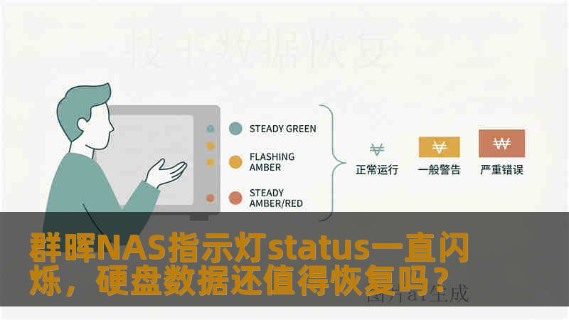 群晖NAS指示灯status一直闪烁，硬盘数据还值得恢复吗？