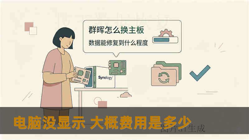 电脑没显示 大概费用是多少