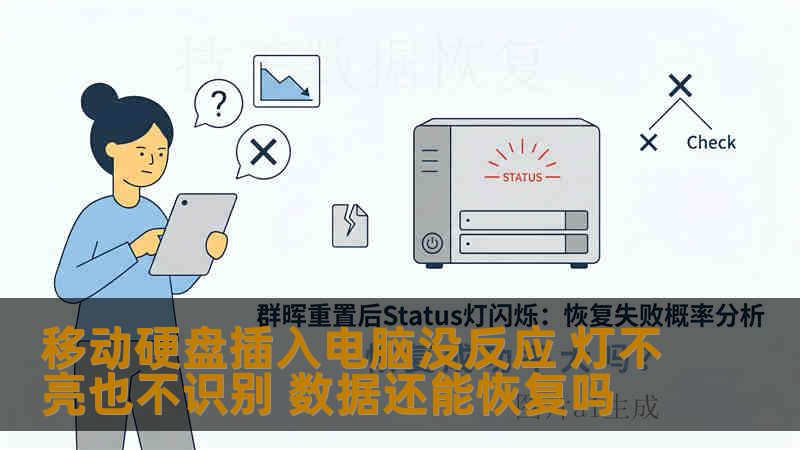 移动硬盘插入电脑没反应 灯不亮也不识别 数据还能恢复吗