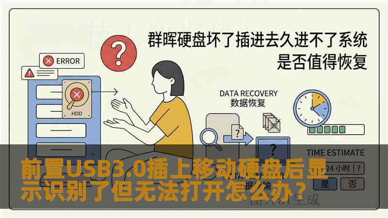 前置USB3.0插上移动硬盘后显示识别了但无法打开怎么办? 前置USB3.0插上移动硬盘后显示识别了但无法打开怎么办?