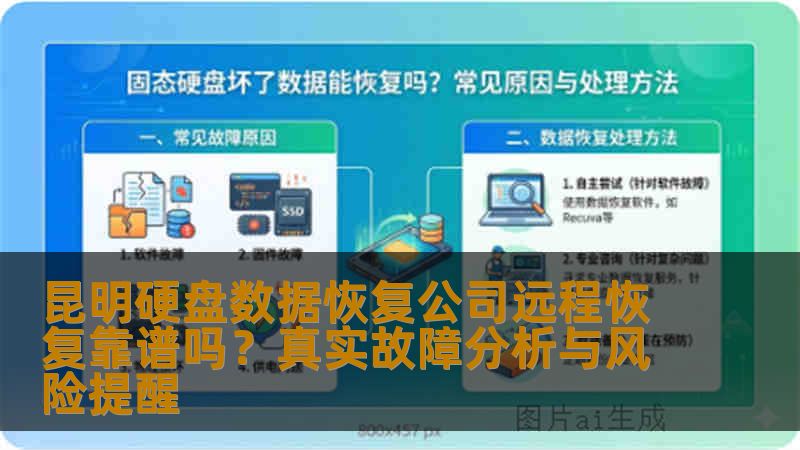 昆明硬盘数据恢复公司远程恢复靠谱吗？真实故障分析与风险提醒