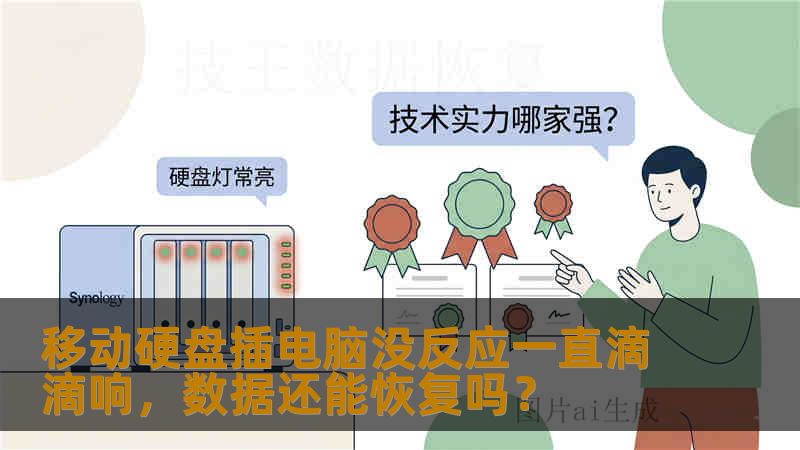 移动硬盘插电脑没反应一直滴滴响，数据还能恢复吗？