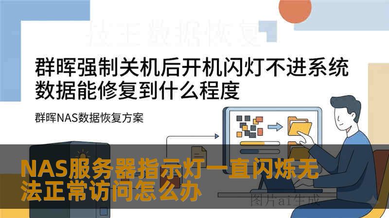 NAS服务器指示灯一直闪烁无法正常访问怎么办