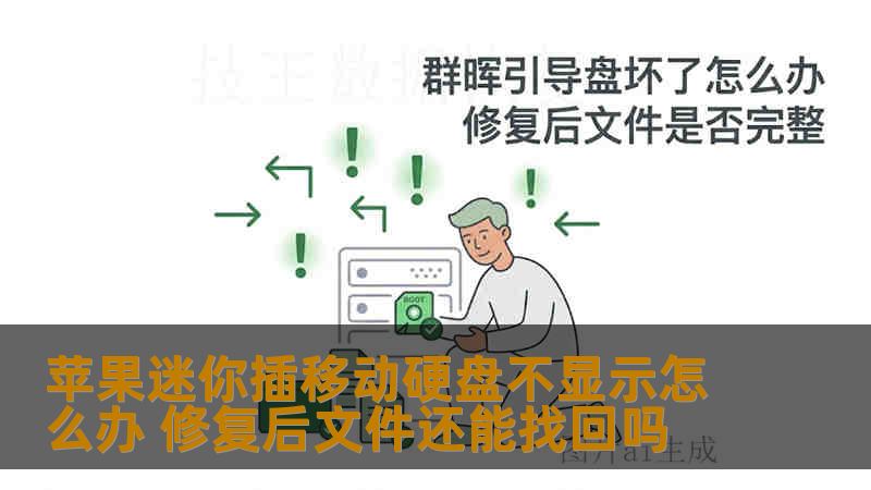 苹果迷你插移动硬盘不显示怎么办 修复后文件还能找回吗