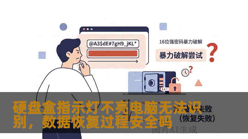 硬盘盒指示灯不亮电脑无法识别，数据恢复过程安全吗