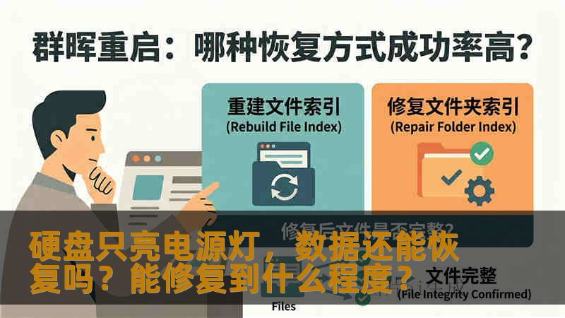 硬盘只亮电源灯，数据还能恢复吗？能修复到什么程度？